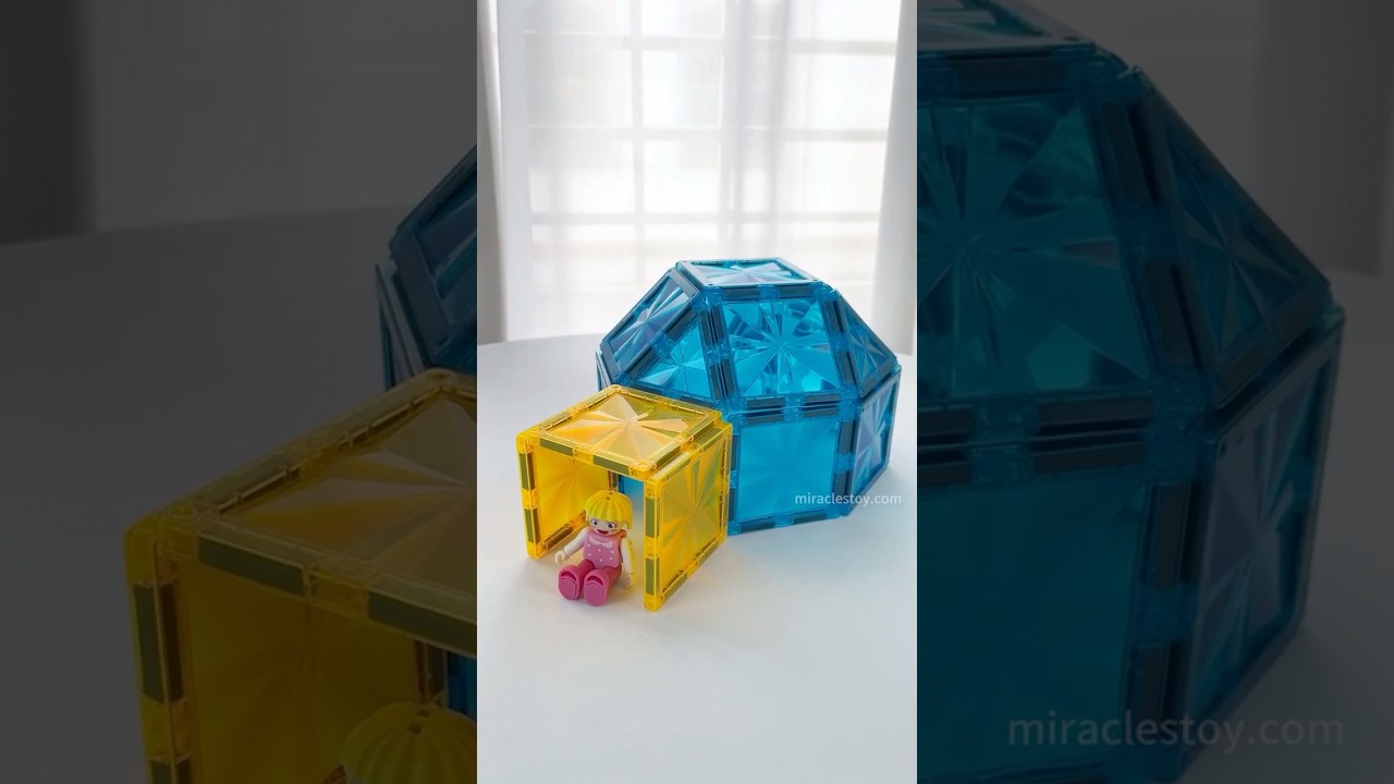 Magnetic tiles build ideas | how to build a lgloo