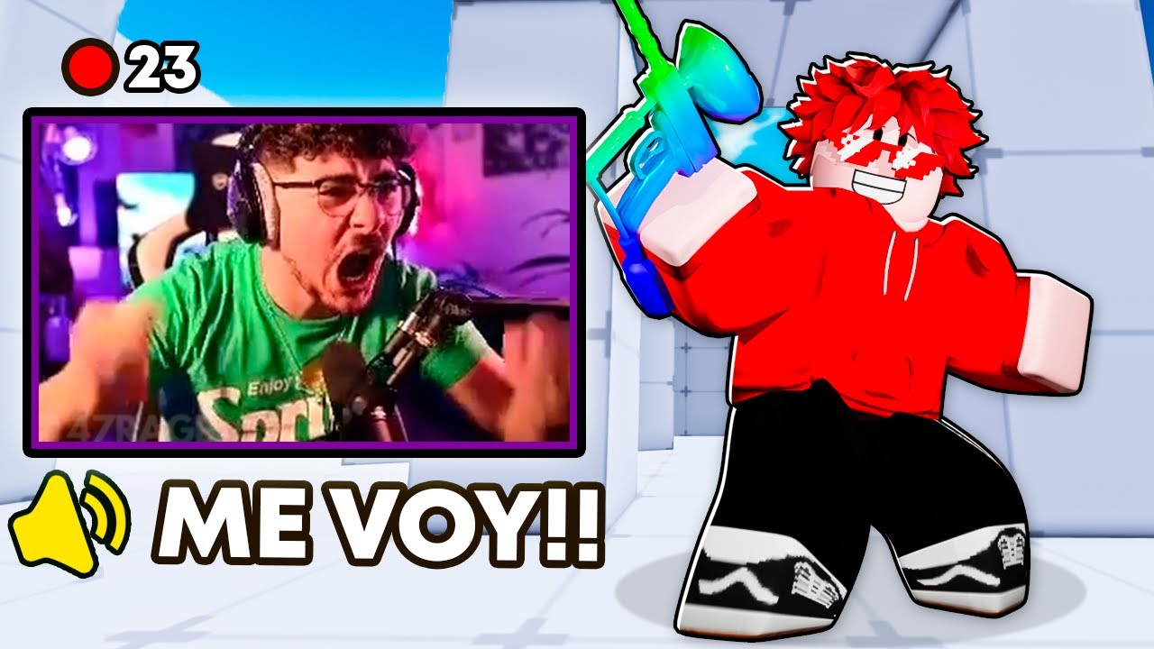STREAMER TOXICO de RIVALS se ENOJO y ELIMINO ROBLOX...