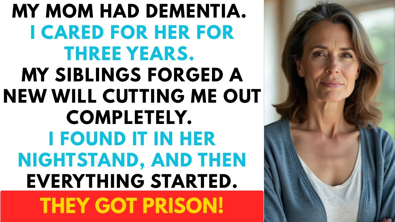 Siblings Forged Mom's Will While I Cared for Mom's Dementia—Stole $2.8M, Got 4 Years in Prison