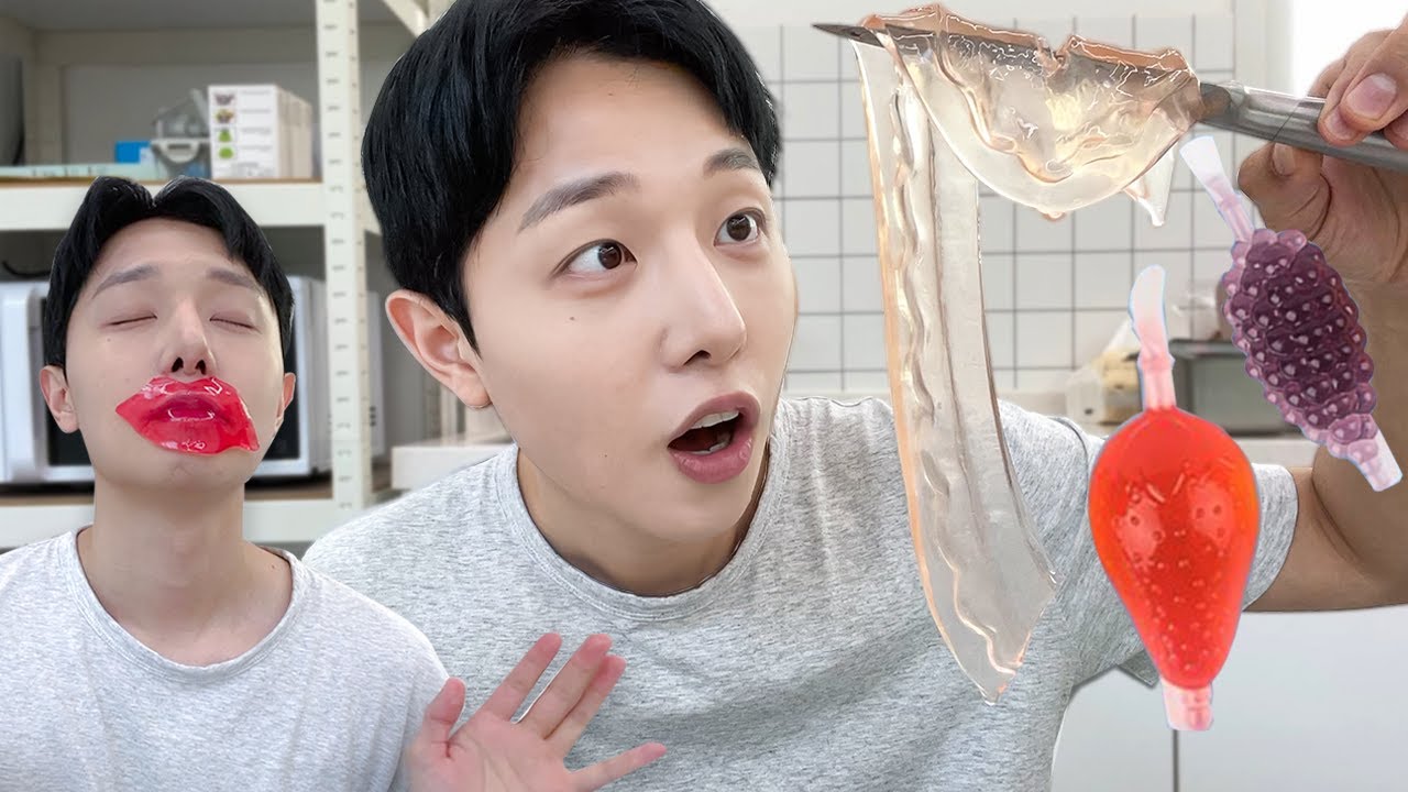 틱톡젤리를 얼렸더니 코하쿠토? 입술젤리?