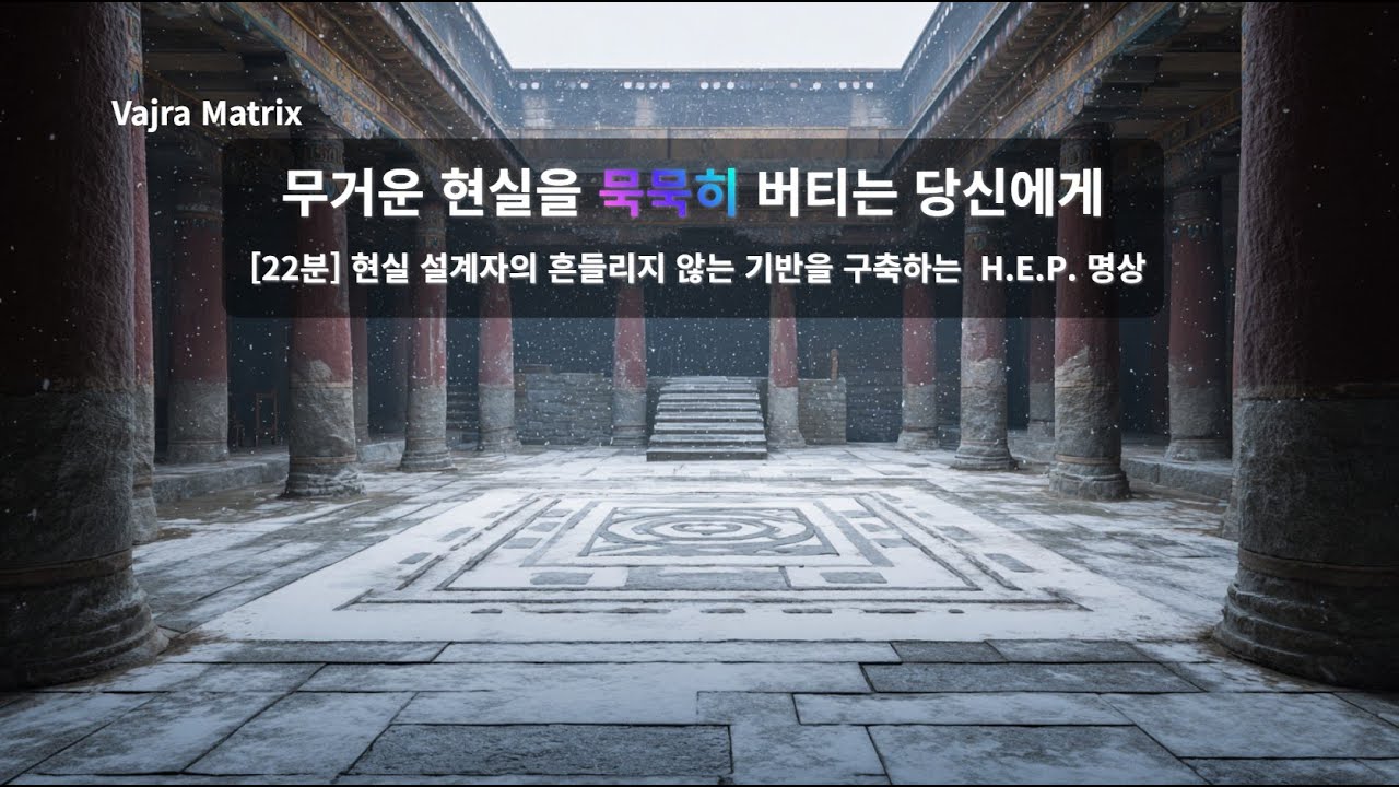 [ISTJ 전용 22분] 무거운 현실의 짐을 내려놓고 흔들리지 않는 기반을 구축하라 : H.E.P. 명상