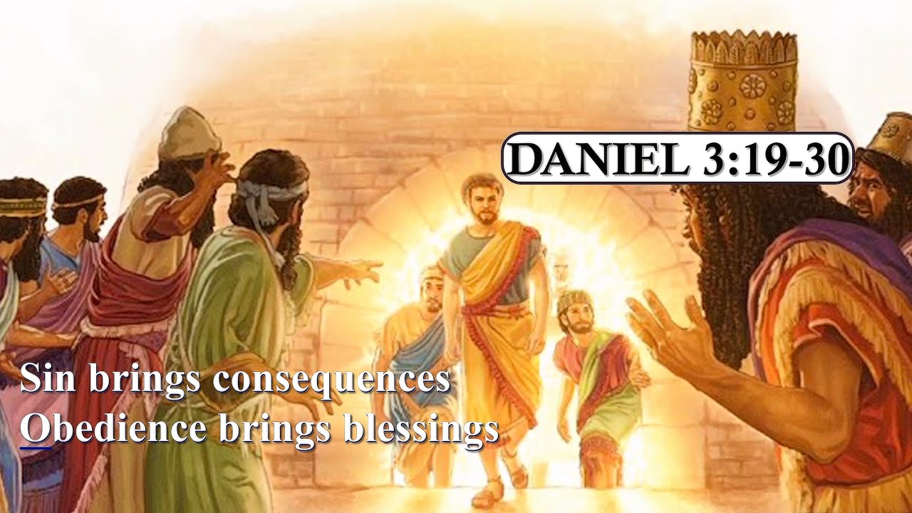 Даниил 3:19-30 Огонь