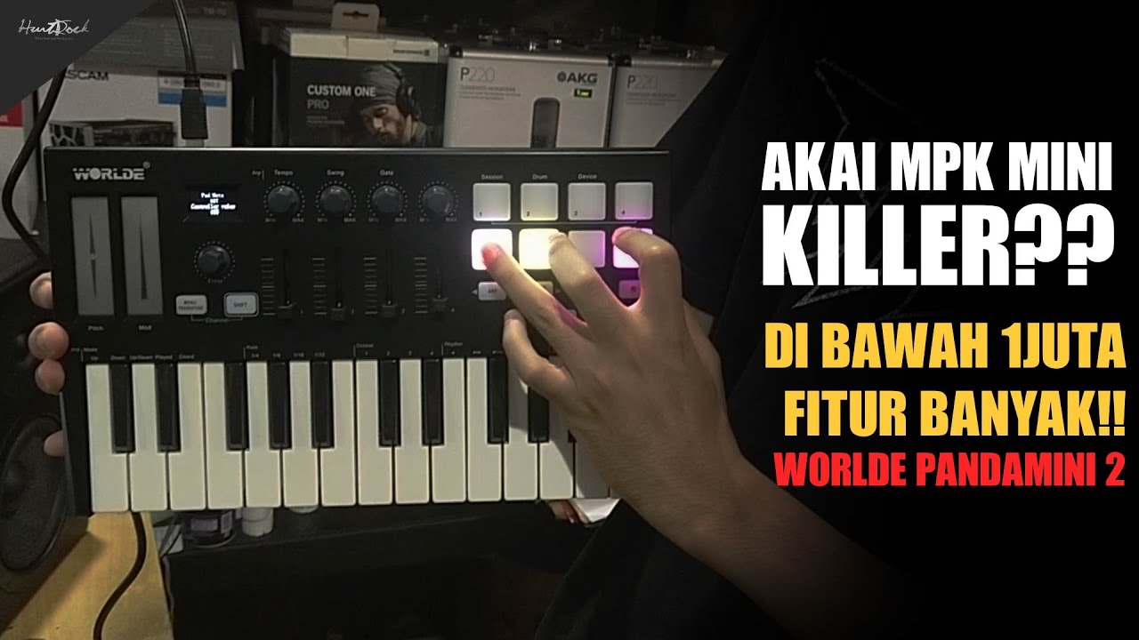 MIDI CONTROLLER TERMURAH DI AKHIR TAHUN 2021 - WORLDE PANDA MINI 2