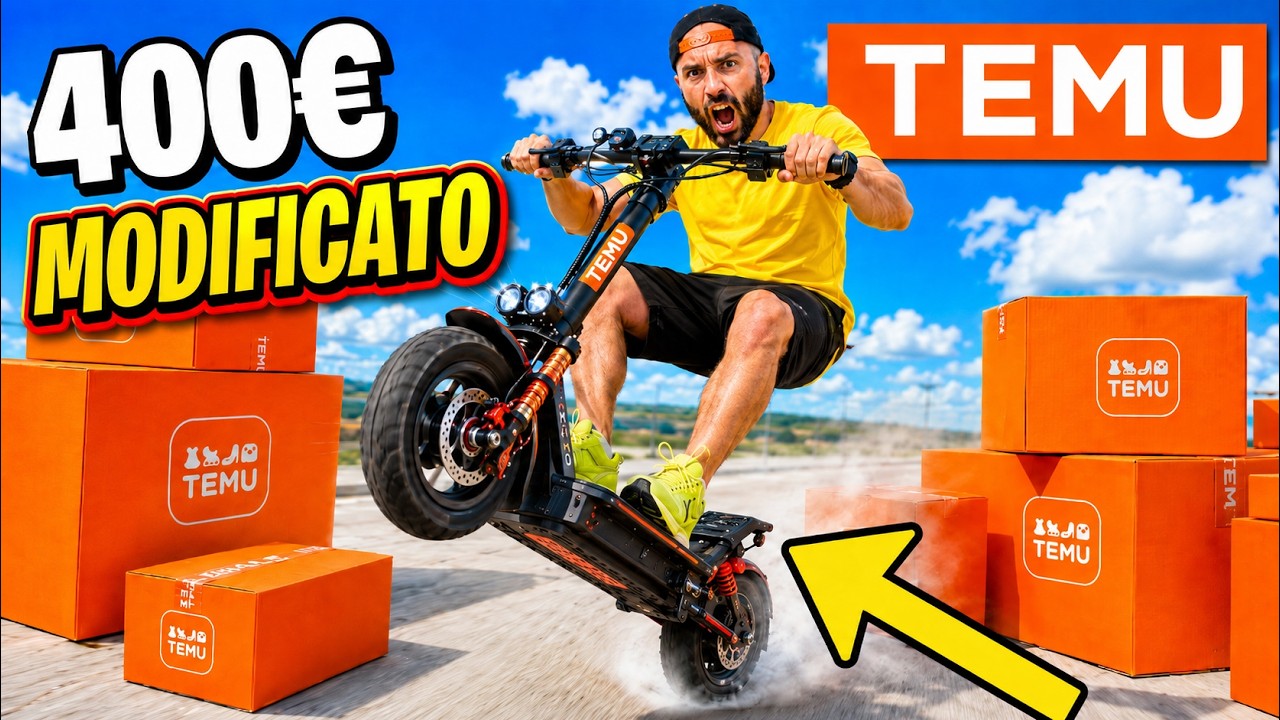 Ho POTENZIATO il MONOPATTINO di TEMU da 400€⚡