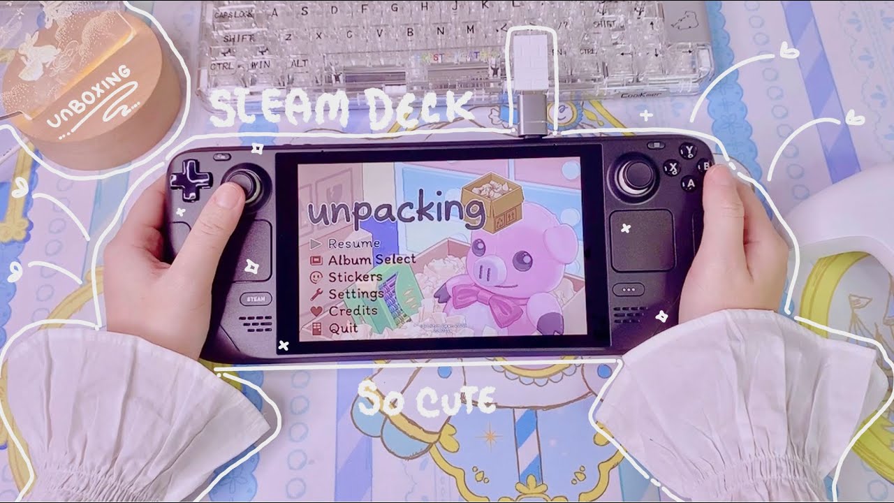 Unboxing Steam Deck + Accessories ft. HyperX, Powervision, & HoHem 💖💕