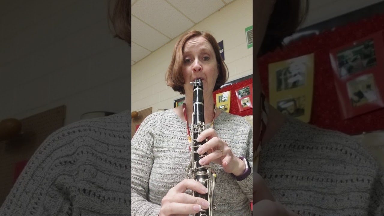 Concert g (a) minor scale for clarinet