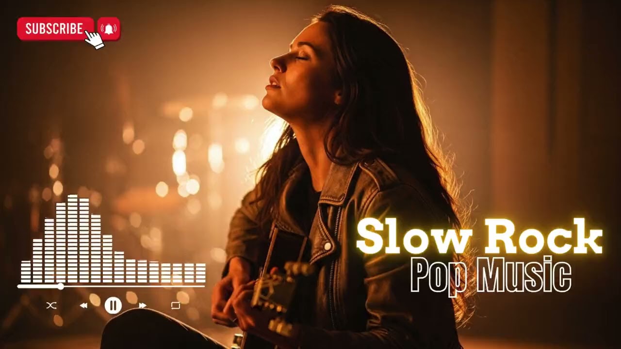 Nightscape Slow Rock 🎸 Emotional Guitar & Smooth Rock Feel