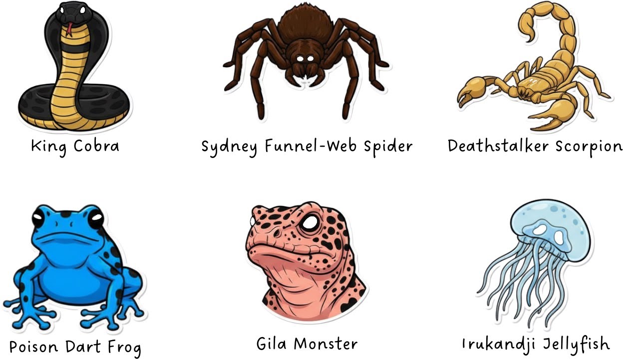 Every DEADLY VENOMOUS Animal Explained in 08 Minutes