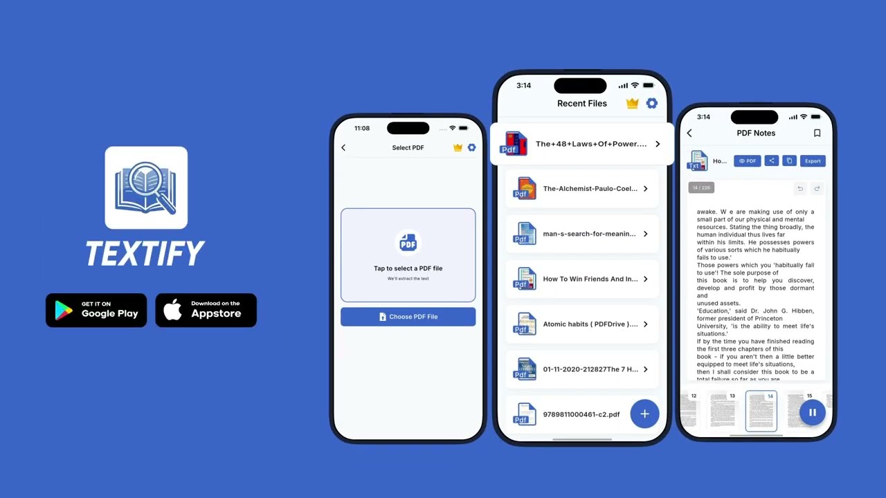 Textify: Convert PDF to Text with OCR | Extract Editable Text from Scanned PDFs