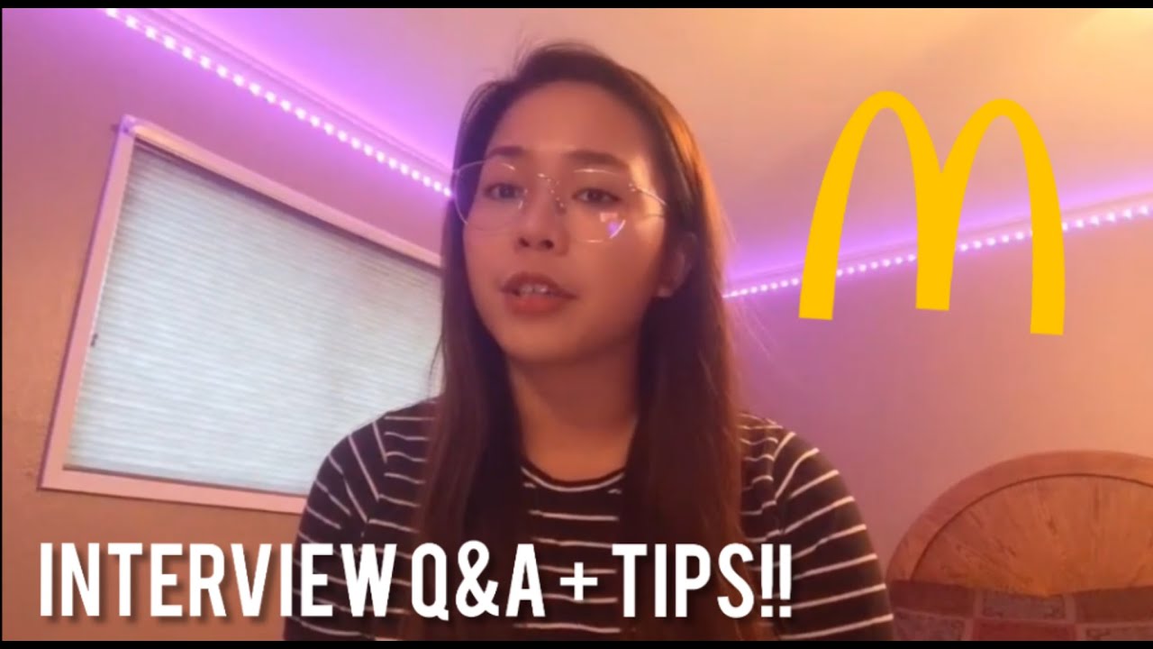MCDONALD'S Interview Questions & Answers + tips for teens!!