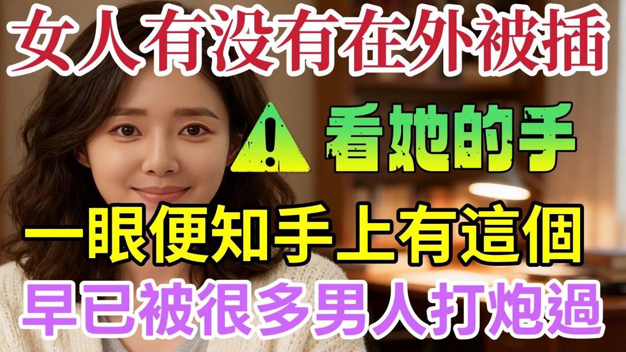 女人有没有“偷情”，看她的手，一眼便知！手上有这个，早已被很多男人滋润了！有老婆的男人，别傻傻不知道了！ #男女相處#親密關係#互動#信號##情感 #happy婚 #感情 #大熱門 #結婚