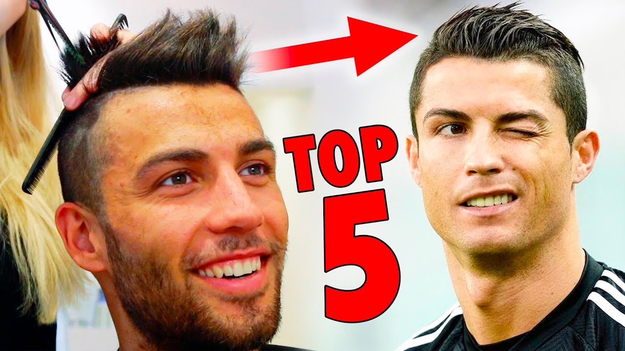 TOP 5 Cristiano Ronaldo Hairstyles - Best Football Players Haircuts
