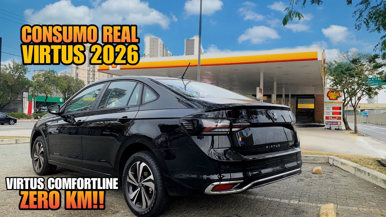 Consumo real do novo Virtus 2026 me surpreendeu - valeu a pena? 😬