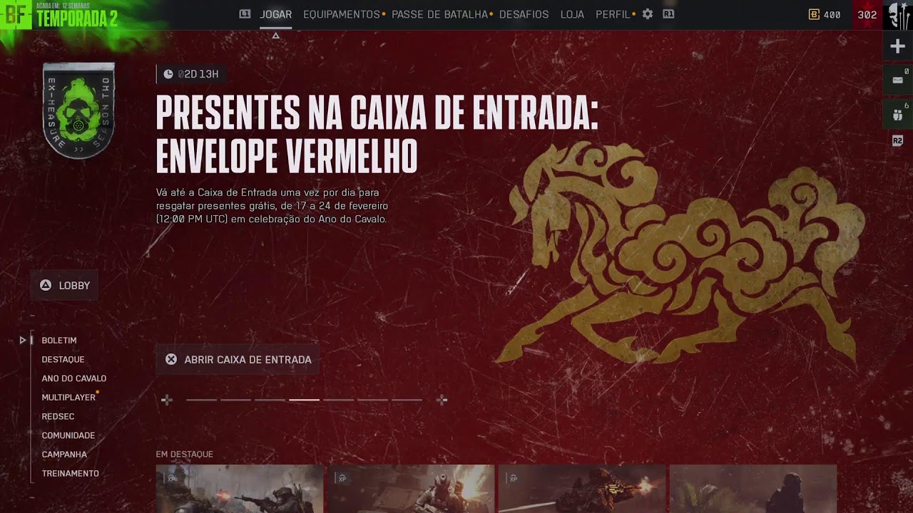 21/02 Sabadão de Season 2 Battlefield 6