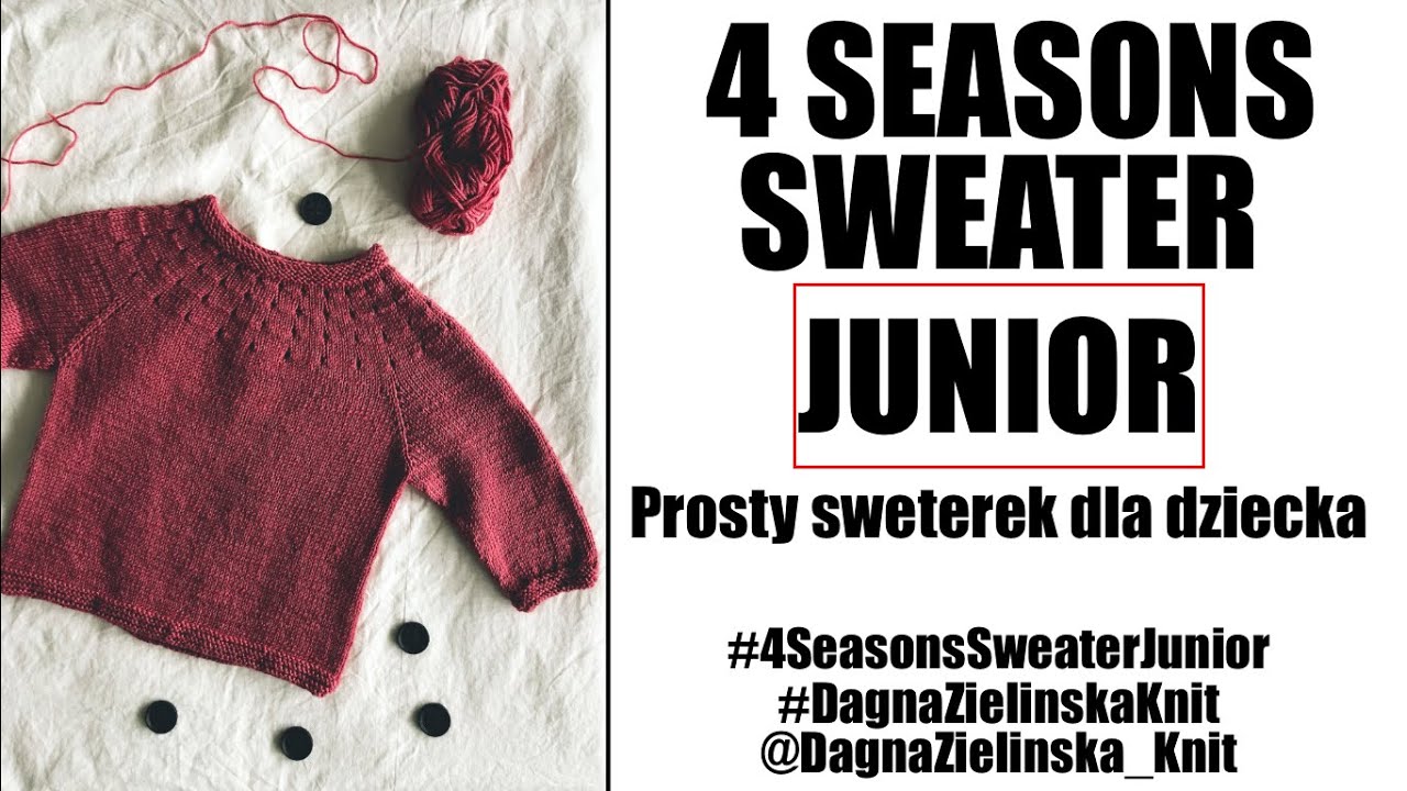 4 Seasons Sweater Junior. Prosty sweter dla dziecka