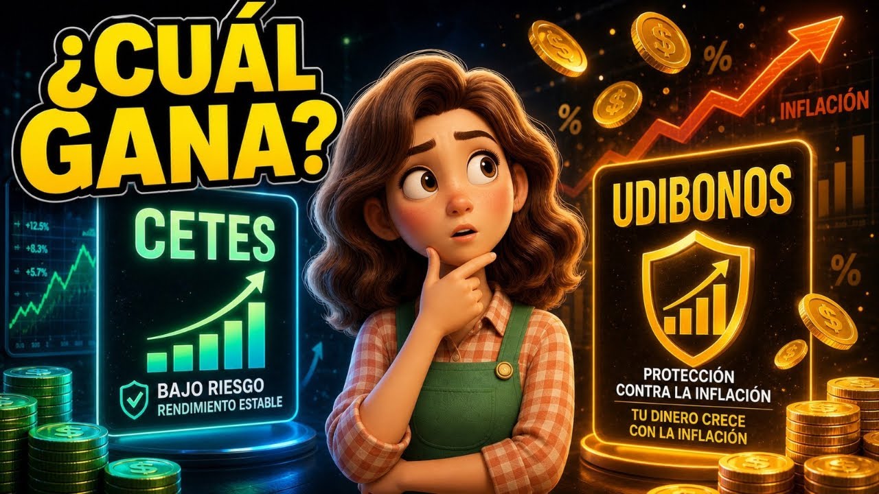UDIBONOS vs CETES para el Retiro: Cu&aacute;l protege mejor contra la INFLACI&Oacute;N (2026) 💸