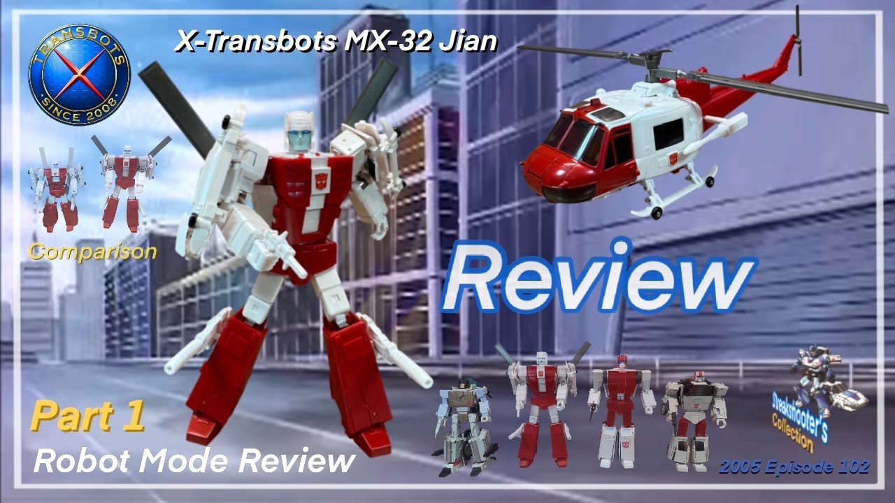 Обзор X-Transbots MX-32 Jian / Transformers Masterpiece Protectobot Blades, часть 1 &mdash; режим робота