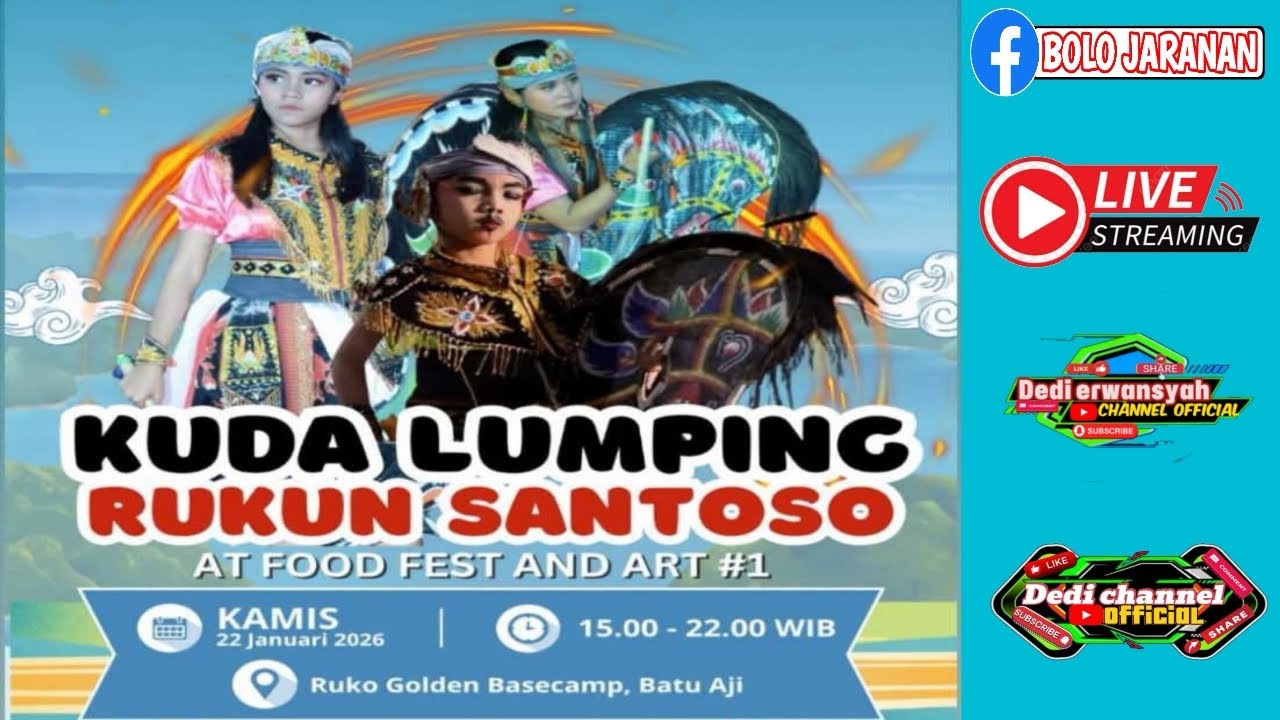 🔴LIVE STREAMING SORE INI‼️JARANAN RUKUN SANTOSO BATAM❗RUKO GOLDEN BASECAMP BATU AJI.,❓