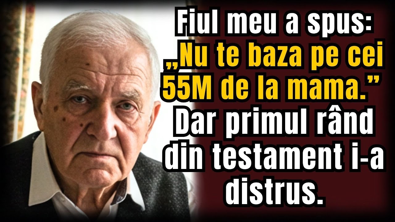Fiul meu a spus: „Nu te baza pe cei 55M de la mama.” Dar primul rând din testament i-a distrus