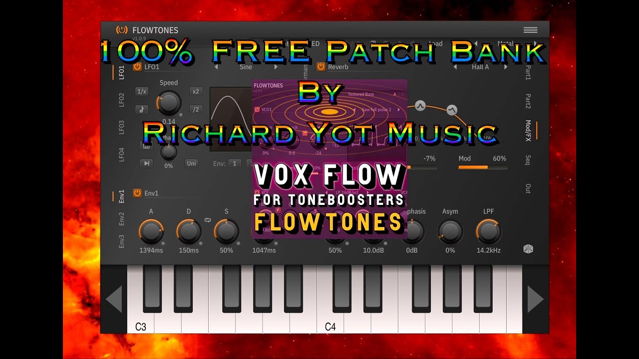 100% FREE Patch Bank for TB FlowTones Synth by Richard Yot Music Called Vox Flow - iPad Demo