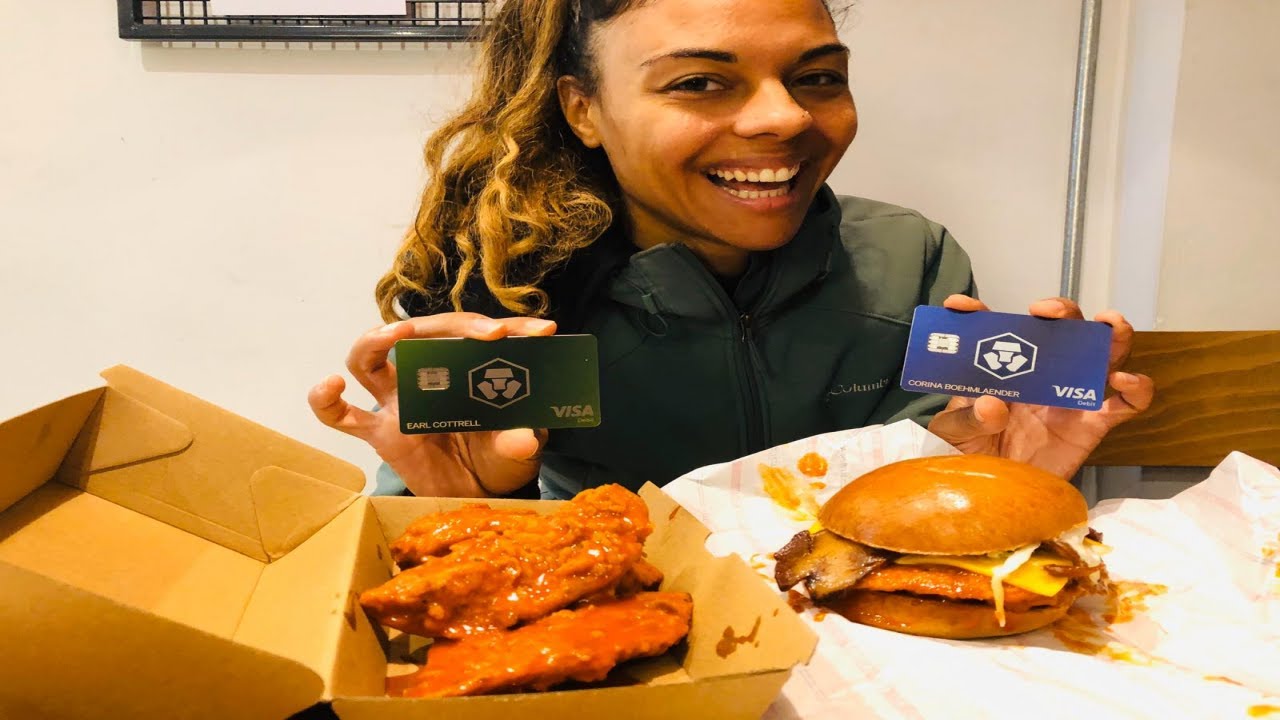 FINALLY! Crypto.com Jade Green Visa debit card arrives! Unboxing followed by Vegan chicken wings!