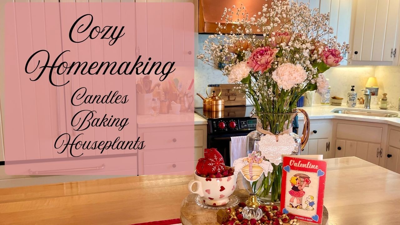 Cozy Homemaking; Making Candles, Baking Madeleines and my form of Indoor Gardening
