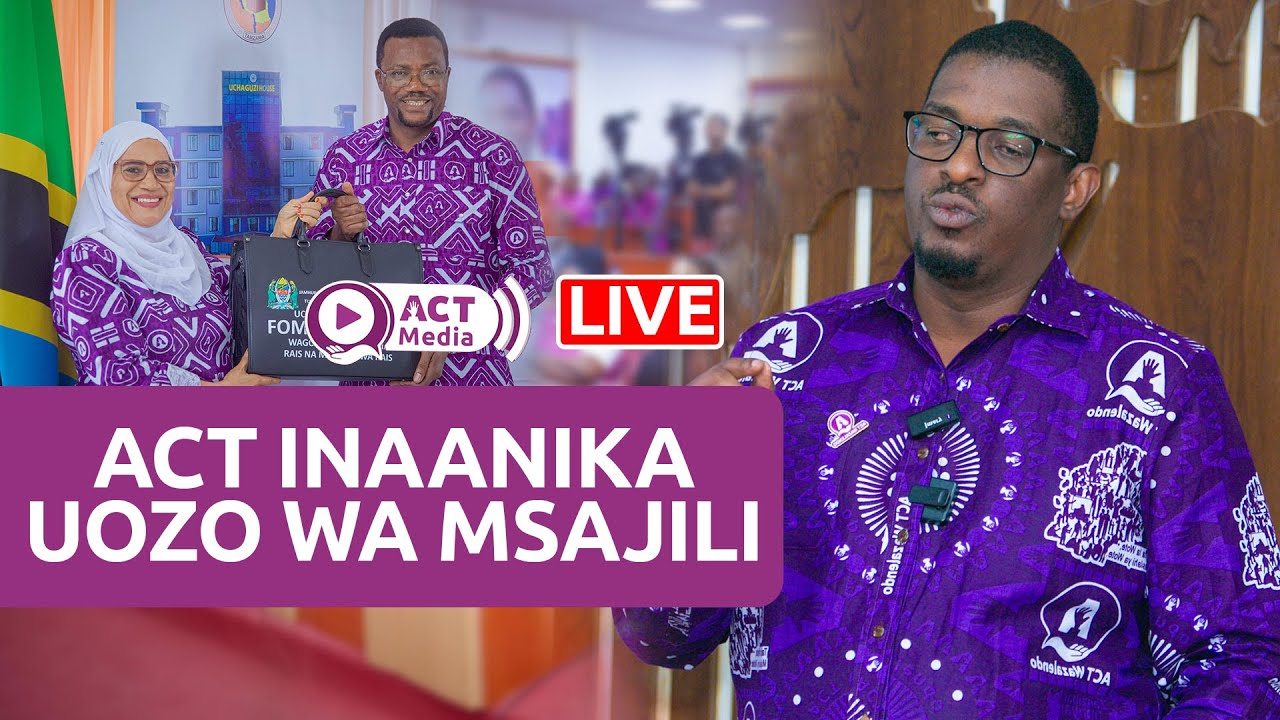 LIVE🔴: MWANASHERIA MKUU ACT  ANAELEZA HATUA WATAKAZOCHUKUA BAADA YA MPINA KUONDOLEWA KUWANIA URAIS