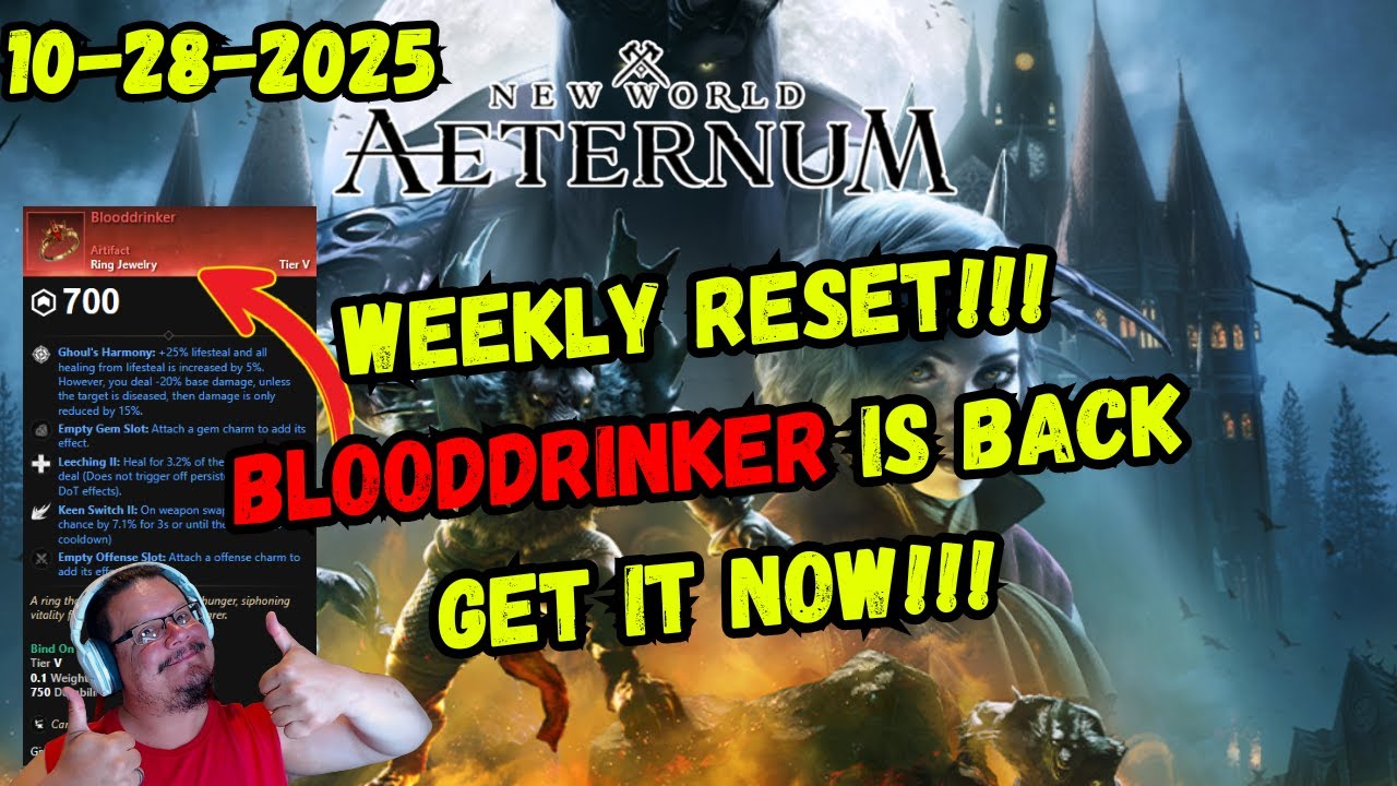 New World Aeternum: Weekly Mutation 10-28-2025