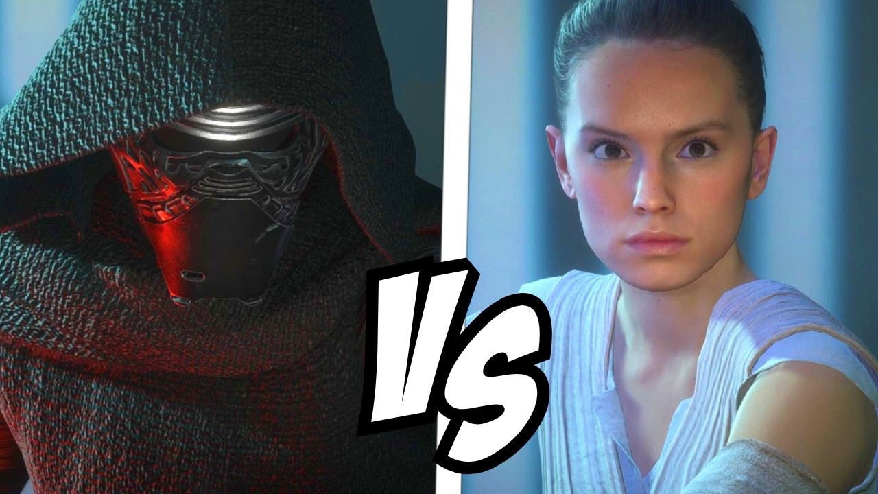 Kylo Ren VS REY! - Star Wars Battlefront 2 VERSUS