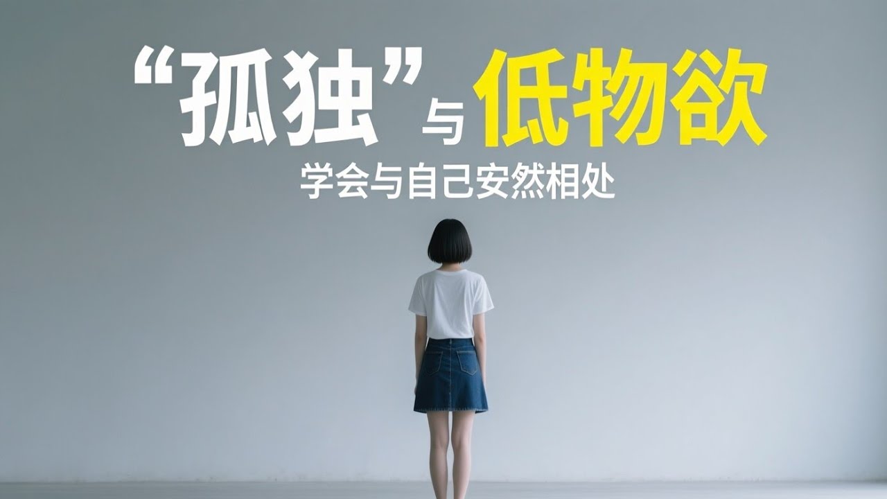 “孤独”与“低物欲”：学会与自己安然相处