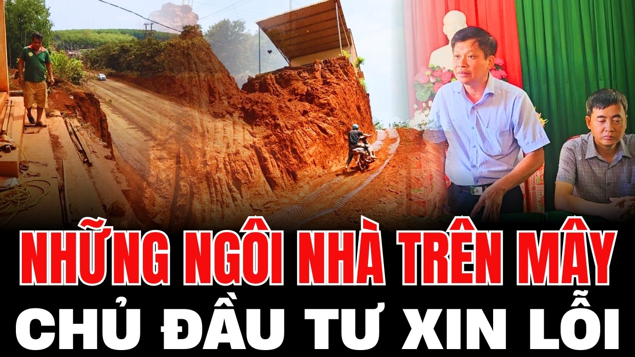 Vụ Nhà bị Chênh Vênh Bên Mép 'vực' khi Làm Đường, Chủ Đầu Tư Xin Lỗi Người Dân.