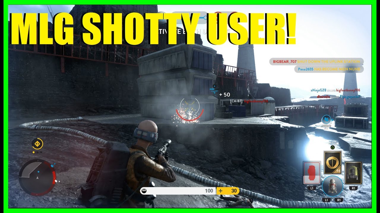 Star Wars Battlefront - I'm an MLG SHOTTY user! Palpatine vs CA-87!