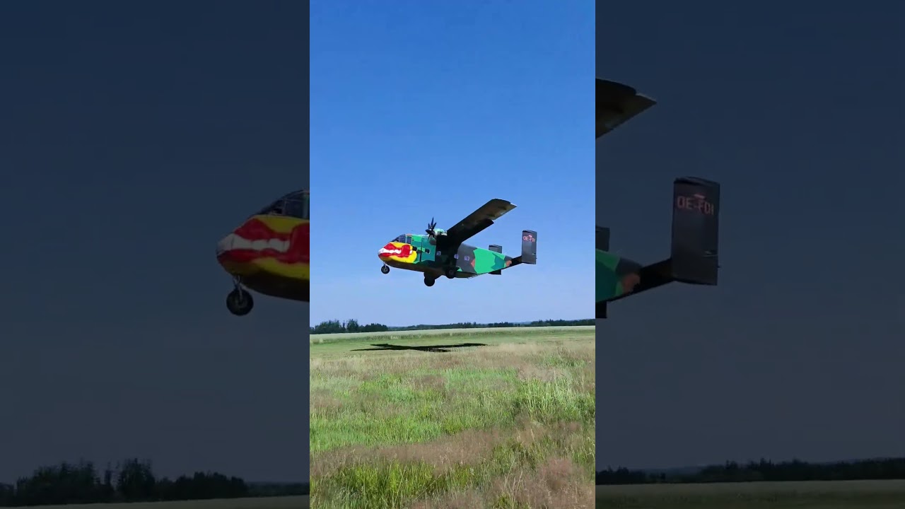 Short SC. 7 Skyvan (Flying Shoebox) take off at Fromberg. #airplane #airport #aircraft #takeoff #sky