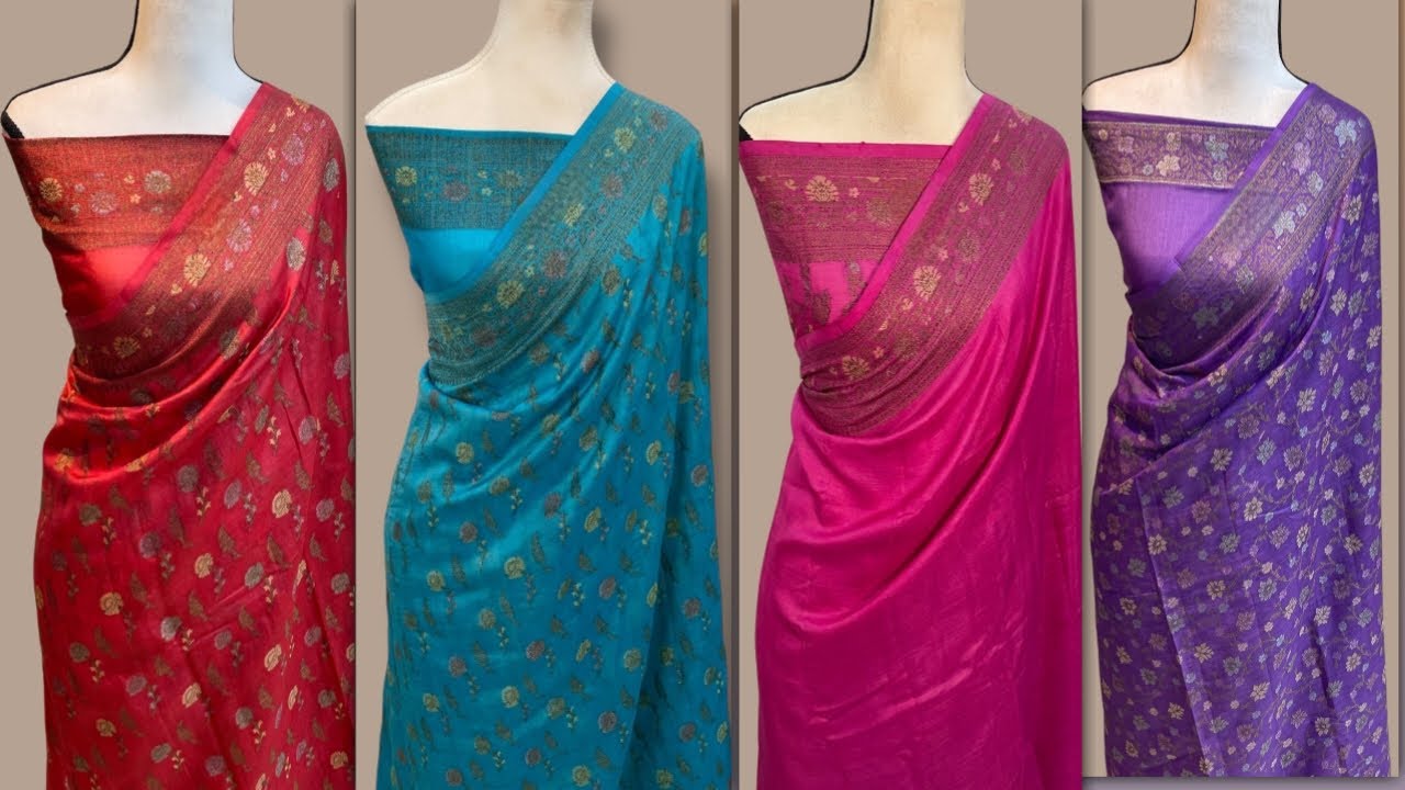 💥🌹 100+ Pure Khaddi Butter Crape banarasi sarees l Khaddi Crape Handloom Sarees #sanjanacreation