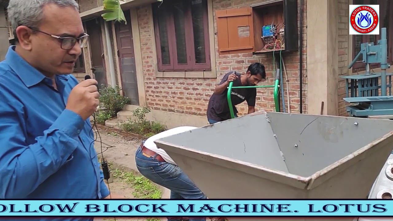 Manual Interlocking hollow Block Making Machine