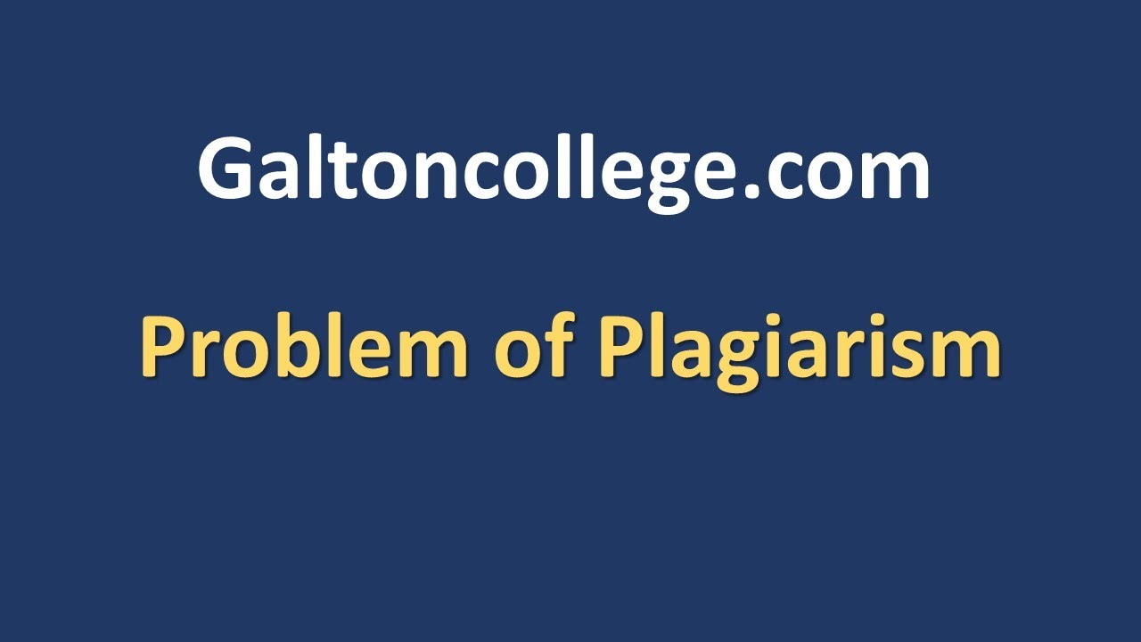 Problem of Plagiarism