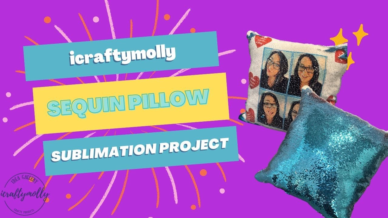 how to make a custom sequin pillow