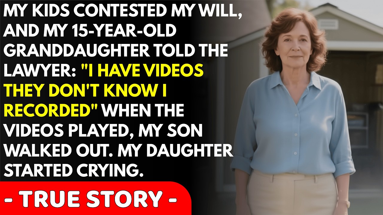 At my will reading, my 15-year-old granddaughter showed videos — My children's faces went pale...