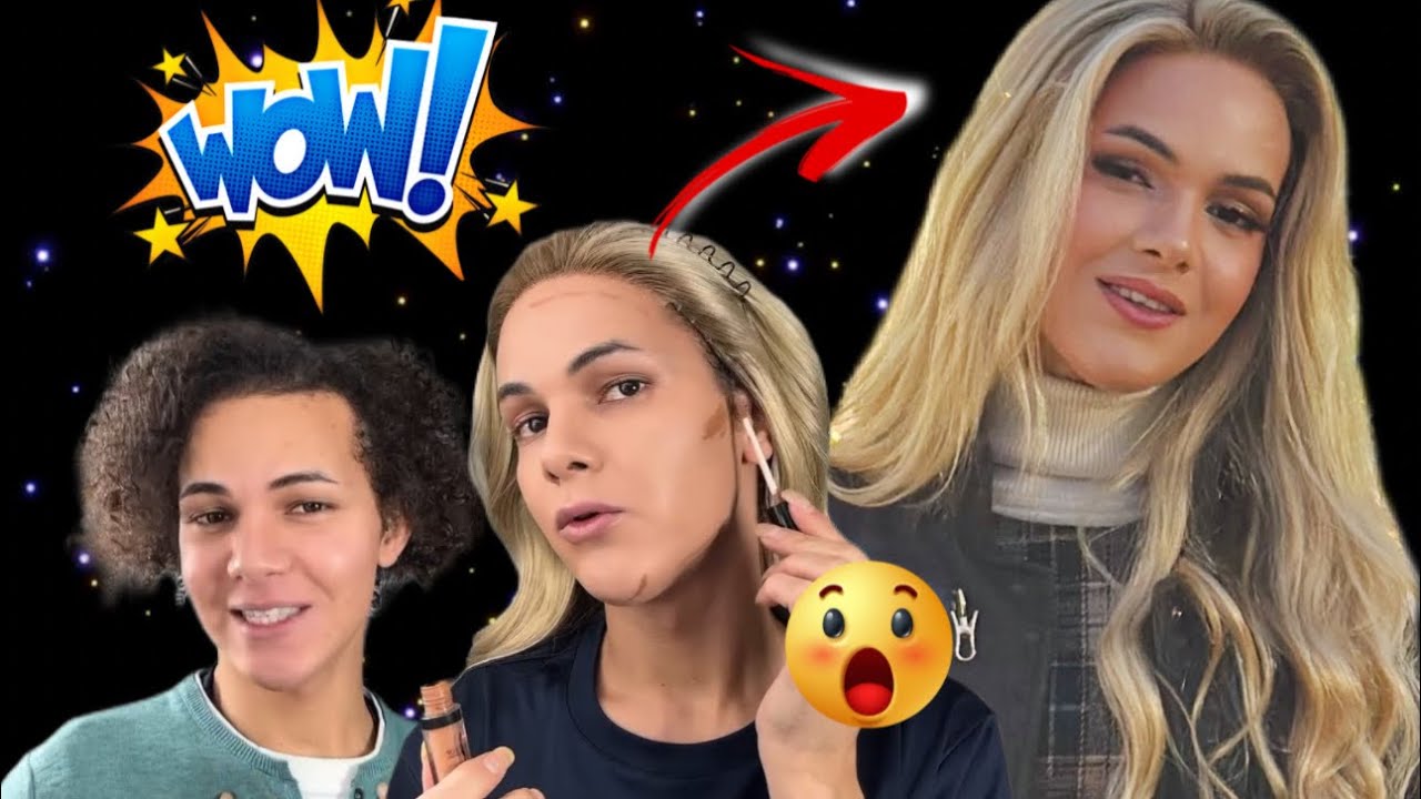 Get ready with me: FULL TRANSFORMATION 🤩Transformação com maquiagem💄 #makeup💄😍 ❤️