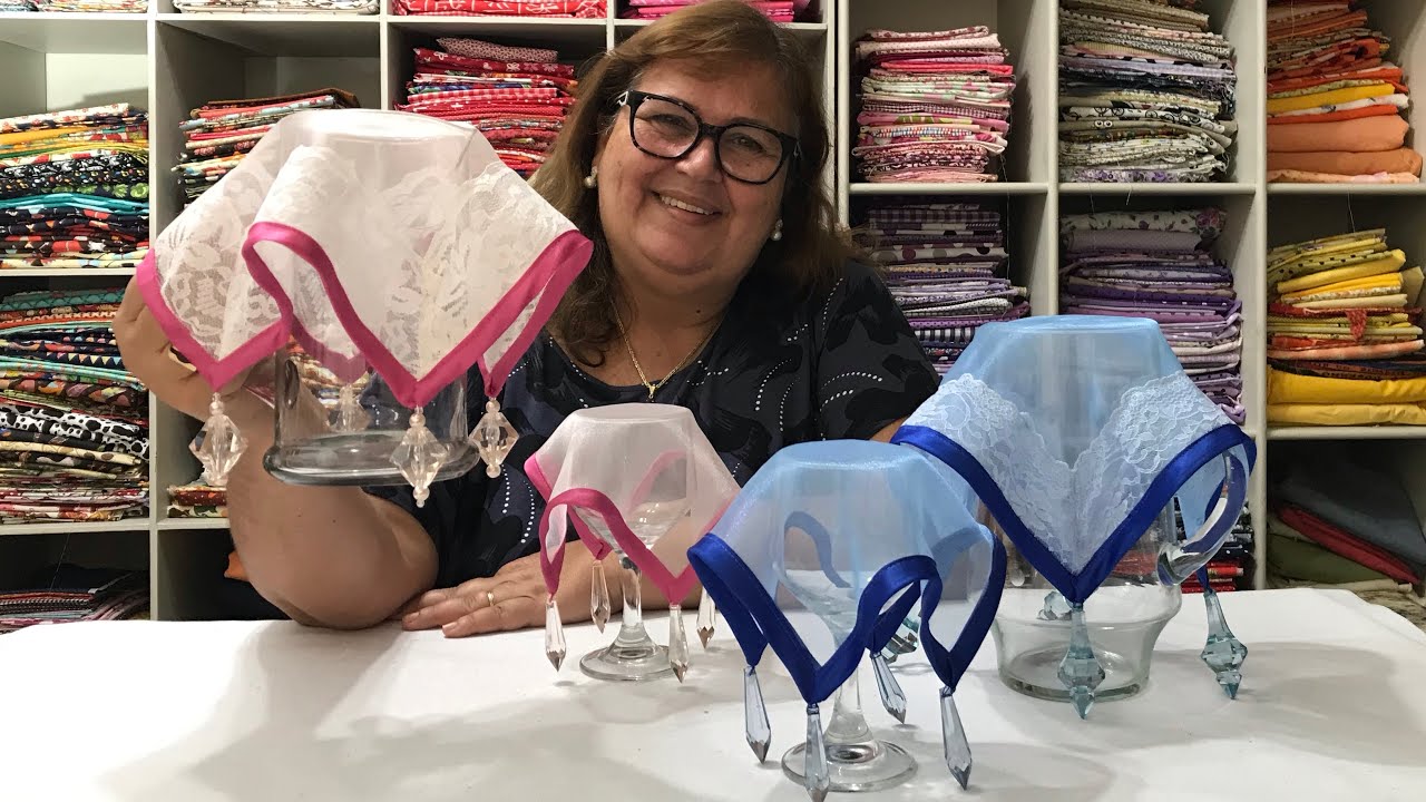 Cobre Jarras e Copos ! Como fazer com organza cristal 😍😍❤️