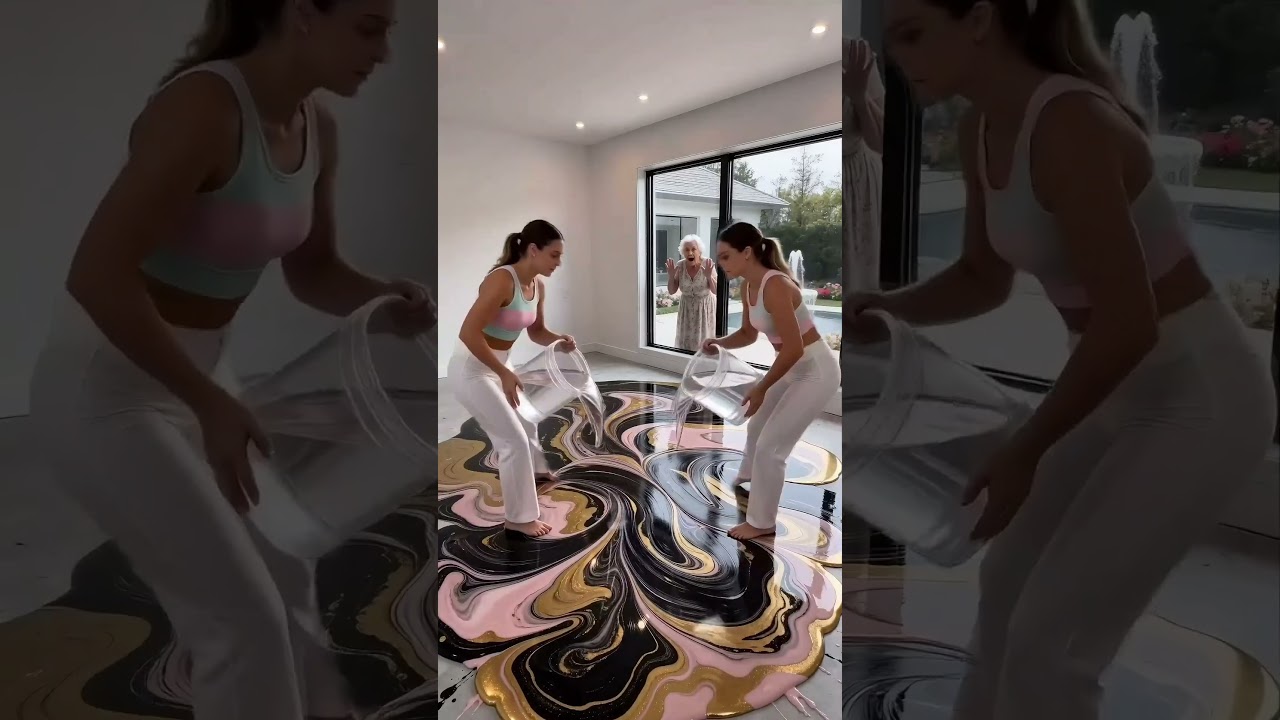 Insane Epoxy Marble Floor Transformation! 😱 (Grandma was SHOCKED) ASMR Room Makeover ✨