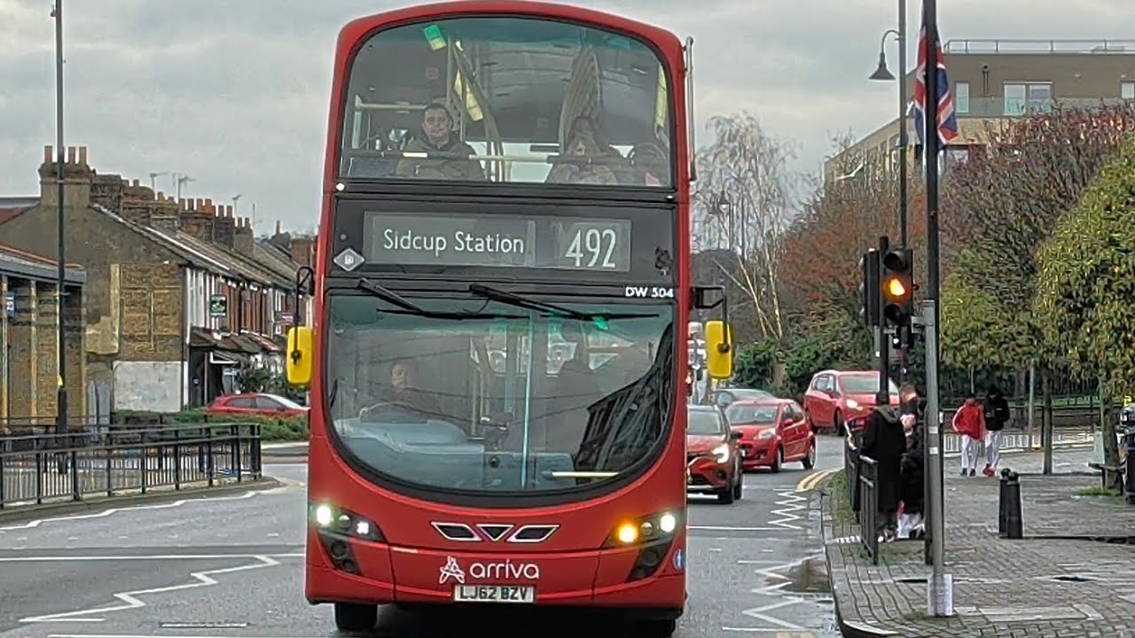 Arriva London DW504 (LJ62 BZV) *VDL DB300 Wright Gemini 2* on route 492 to Sidcup Station 17/1/26