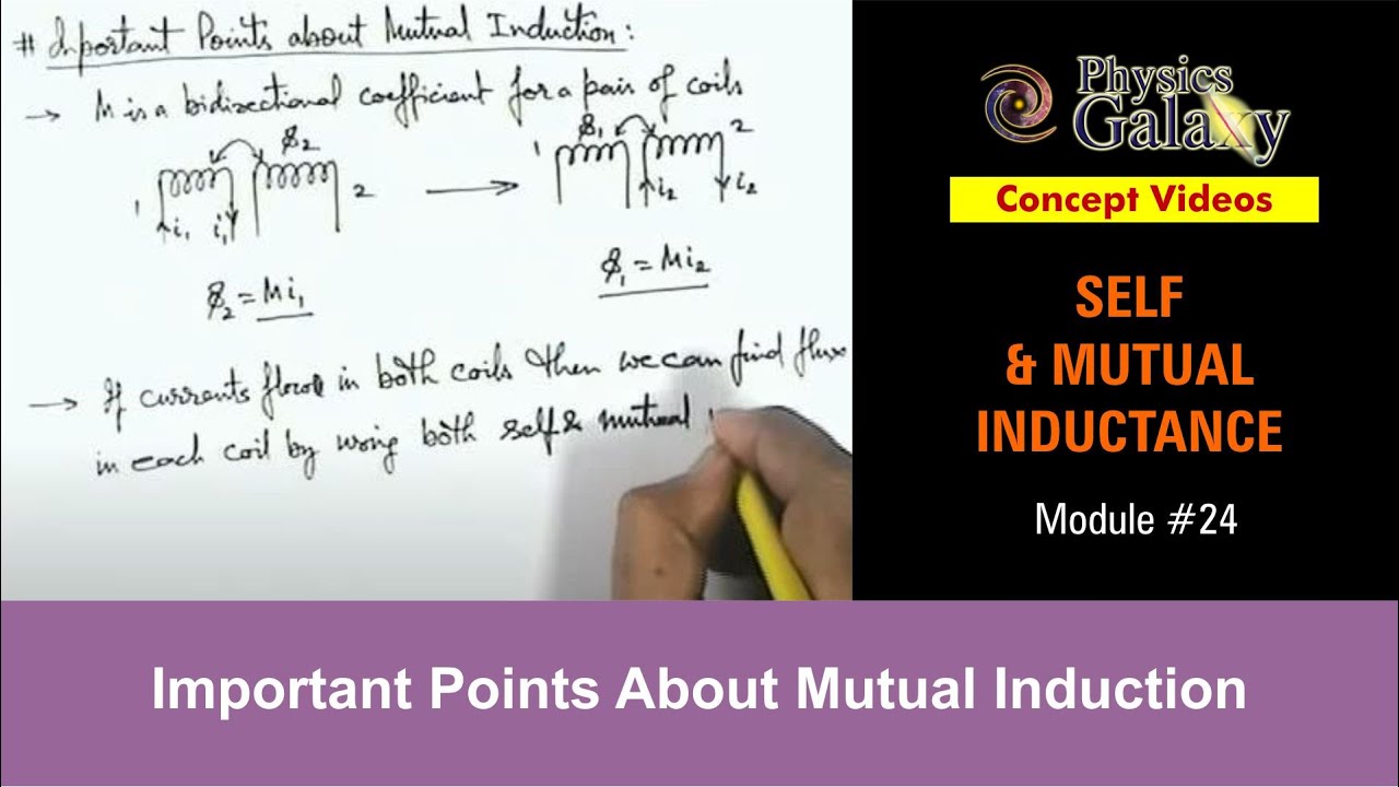 Class 12 Physics | Self & Mutual Induction | #24 Important Points About Mutual Induction |JEE & NEET