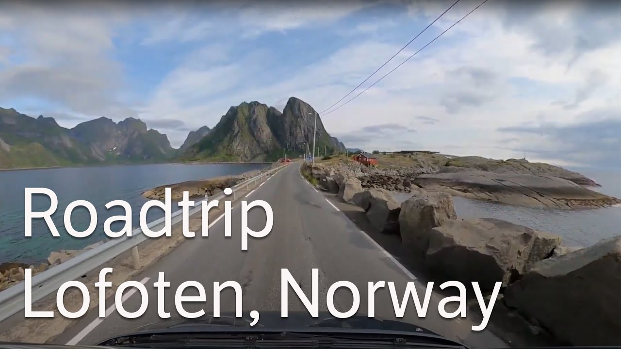 Driving from Å in Lofoten to Fauske, Norway.