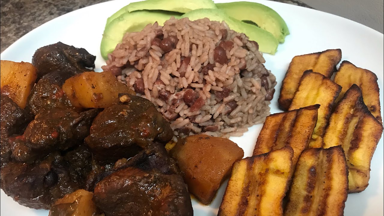Tender & Juicy Stew Pork with Rice and Peas | Easy Jamaican Dinner🇯🇲