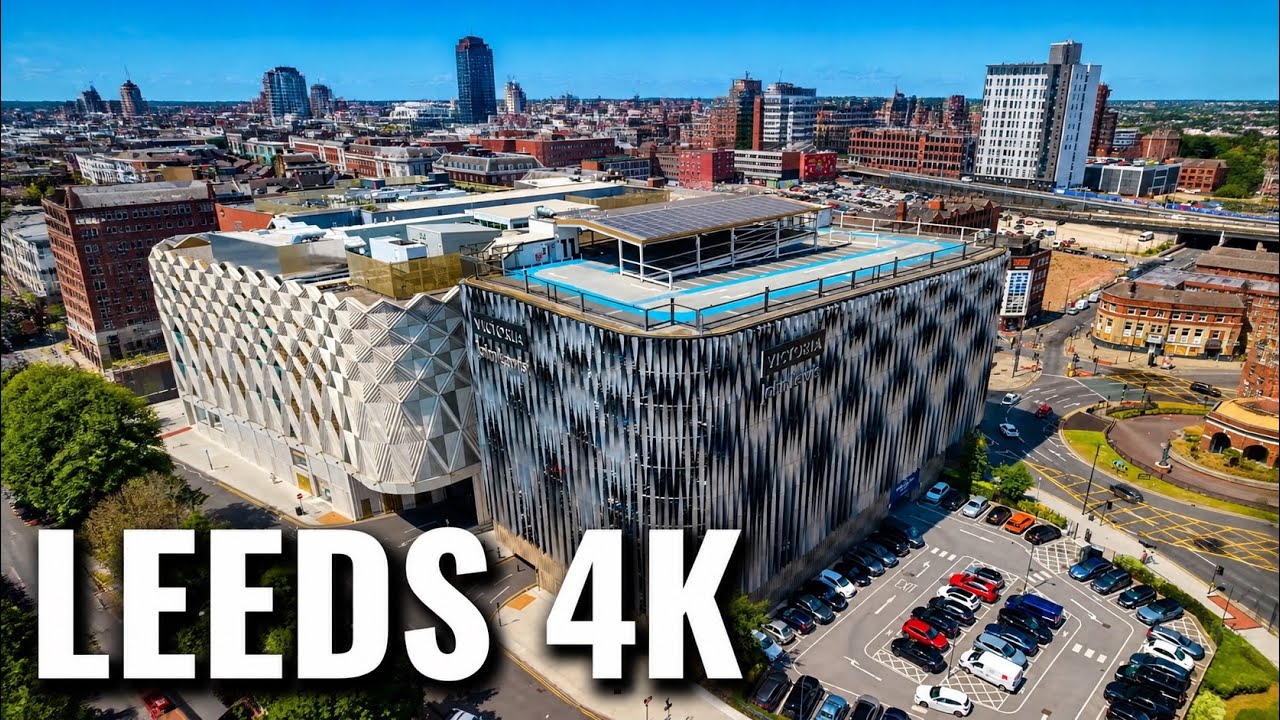 Leeds City Centre Drone Tour 4K | June 2026 Cinematic Aerial Views