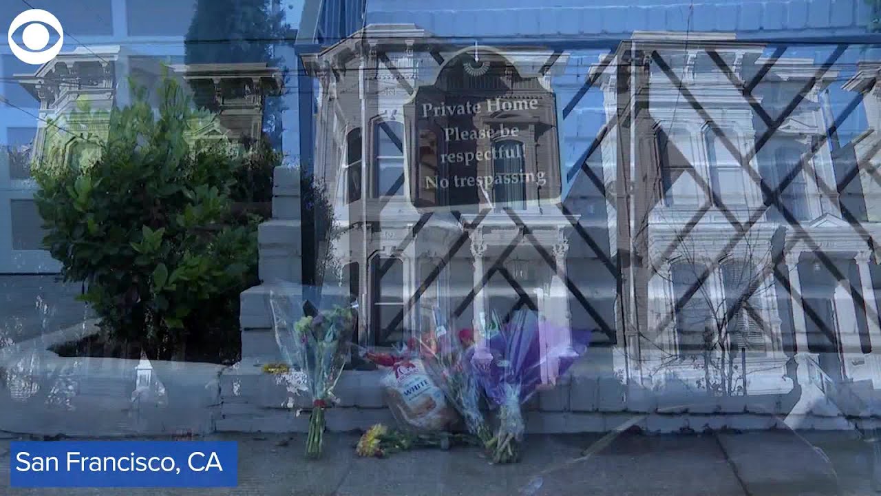 WEB EXTRA: Small Memorial For Bob Saget Pops Up Outside Iconic 'Full House' Home In San Francisco