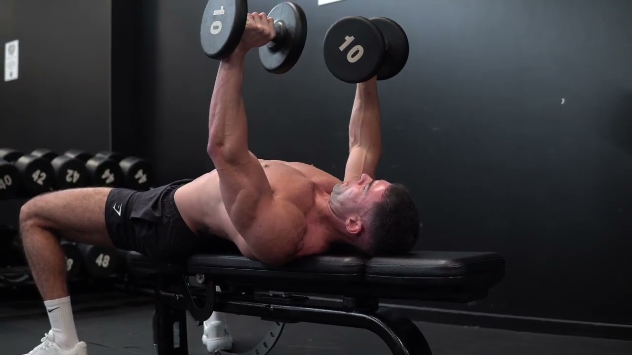 How to do flat dumbbell bench press