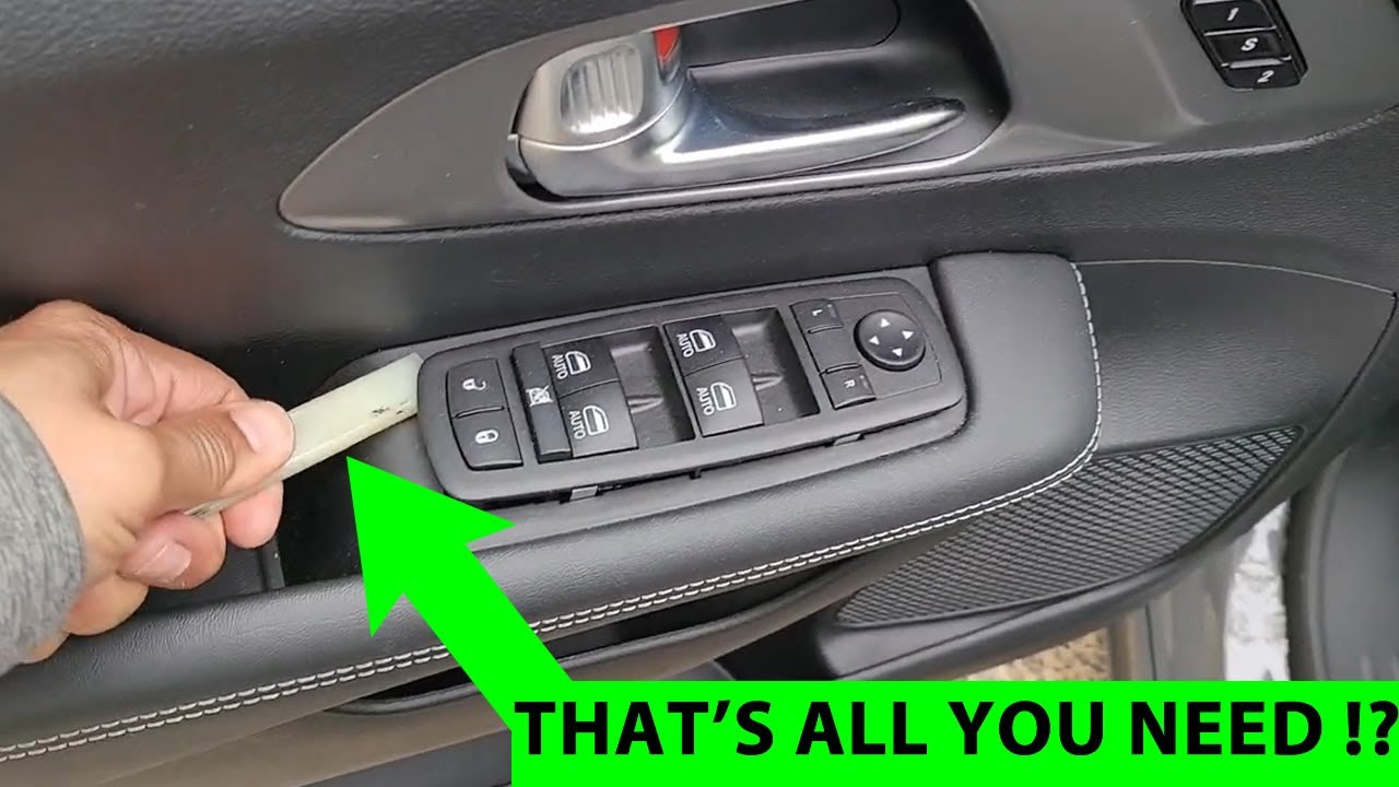 How To Remove 2021-2025 Chrysler Pacifica Driver / Master Window Switch.