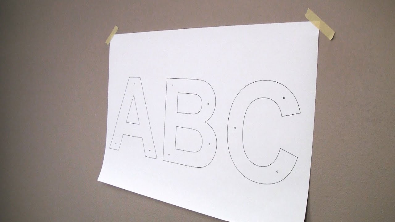 What is a Mounting Template for signs?
